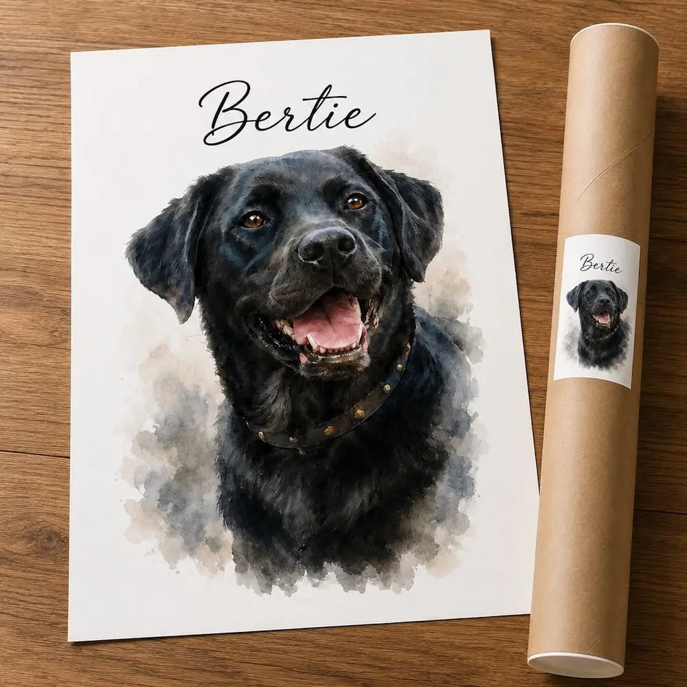 Watercolour Pet Portrait